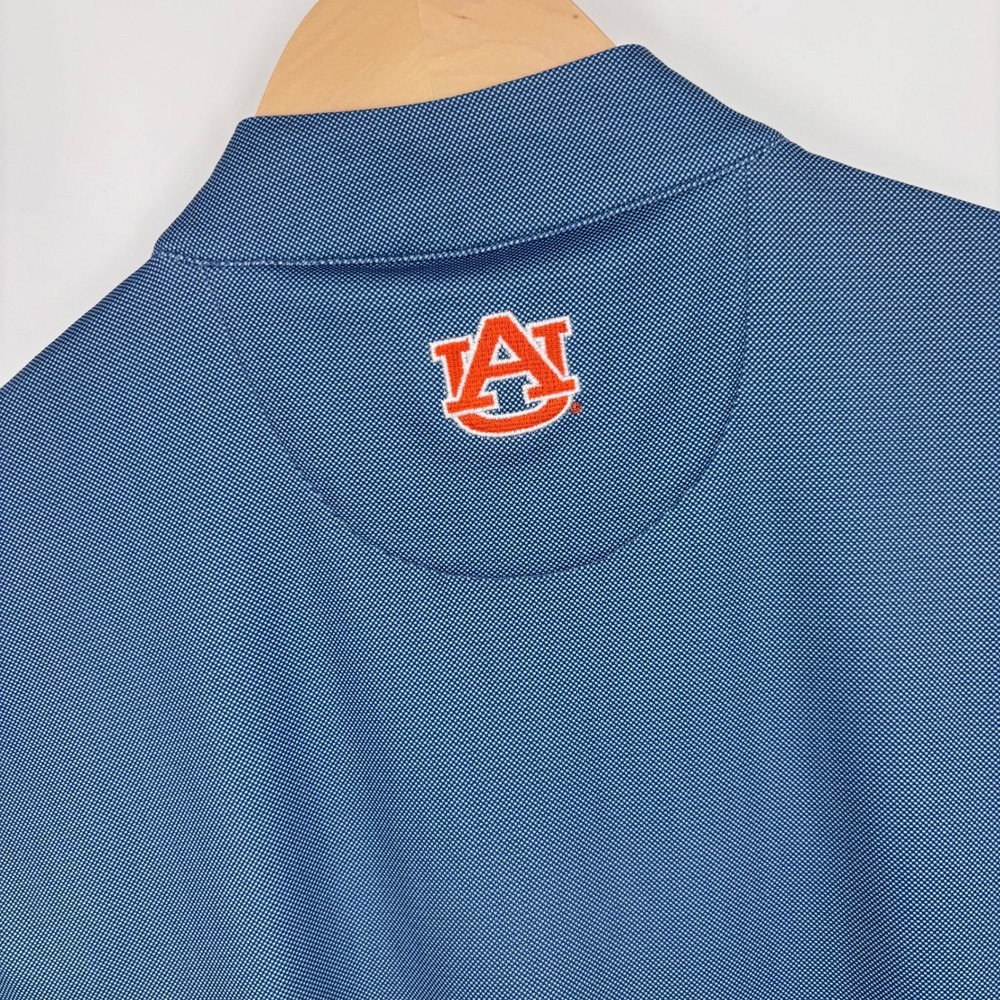 Auburn Tigers Horn Legend Bamboo Full Zip Performance Vest Mens L Blue Golf NEW - Picture 1 of 11